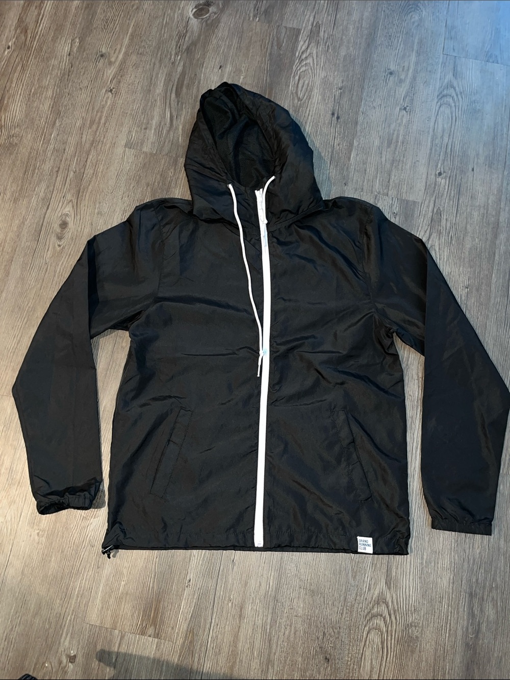 GRAND RUNNING CLUB Hooded Windbreaker Jacket